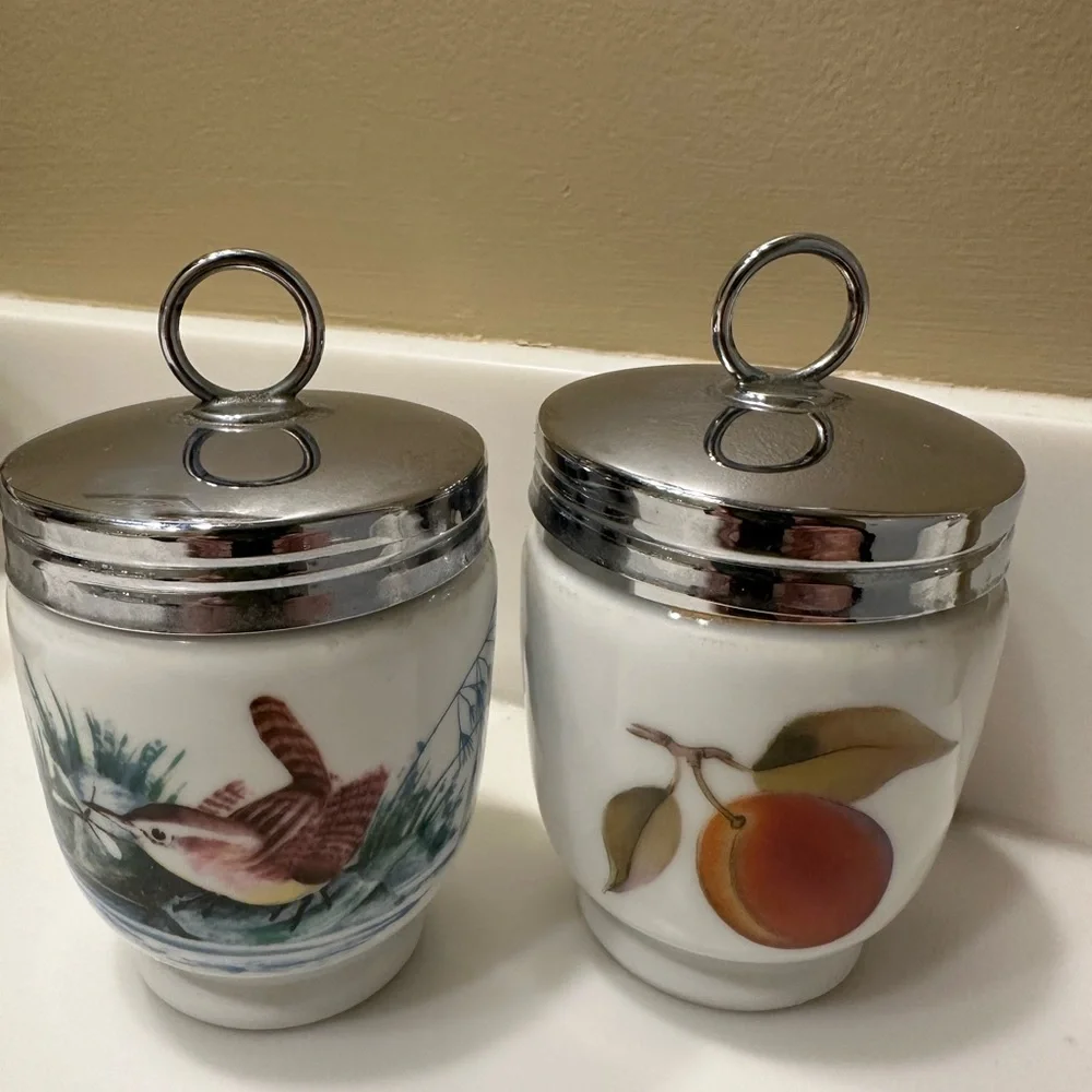 Royal Worcester charming canisters