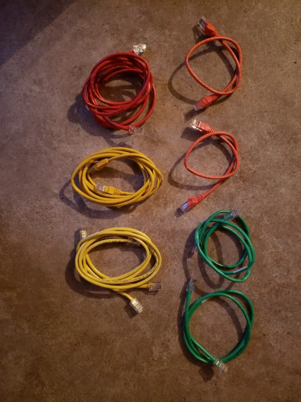 Cat6A Ethernet Patch Cable - 7 Pack