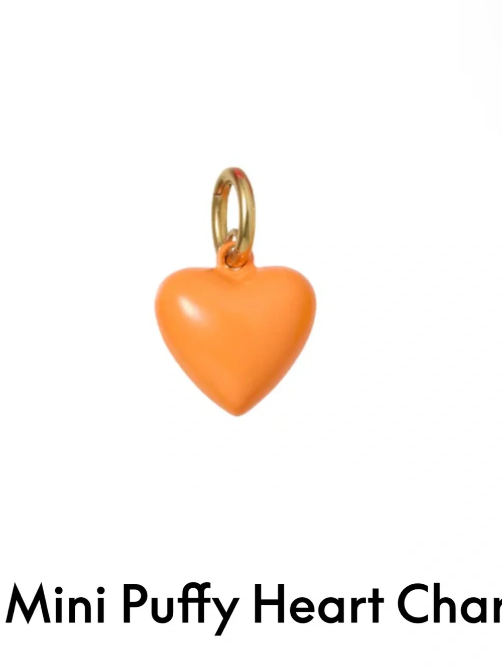 NWOT Roxanne Assoulin The Mini Puffy Heart Charm