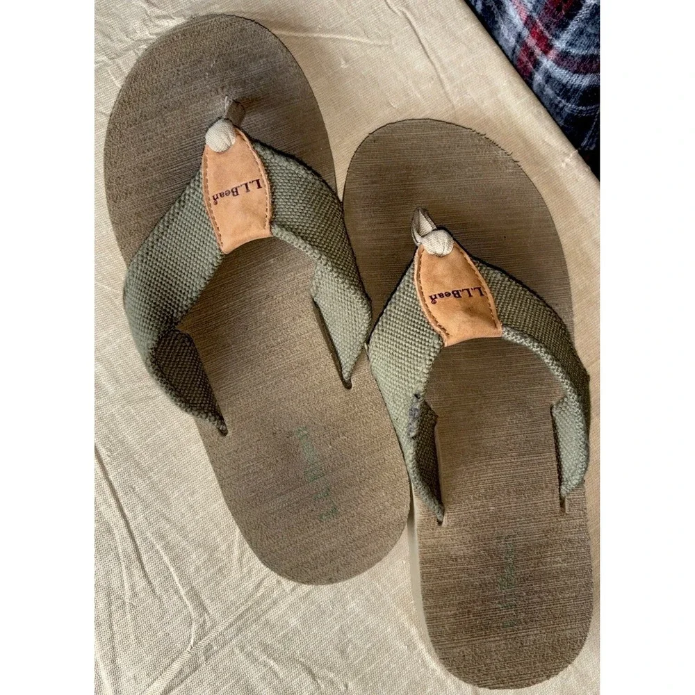 L.L.‎ Bean men's flip-flops 8 Medium Summer Gym Cruise Beach