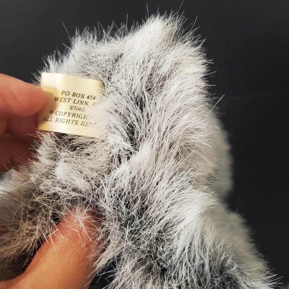 Gray Terrier Schnauzer Furry Full Body Hand Puppet 8
