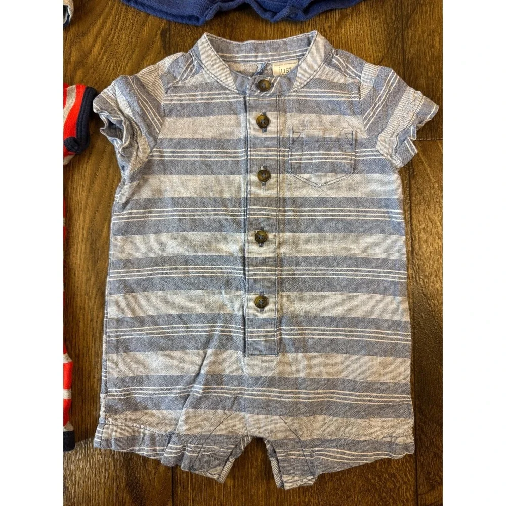 Baby Boy Rompers 3 Months Summer Clothes One PC‎ Lot Outfits Shorts Daddy's Team