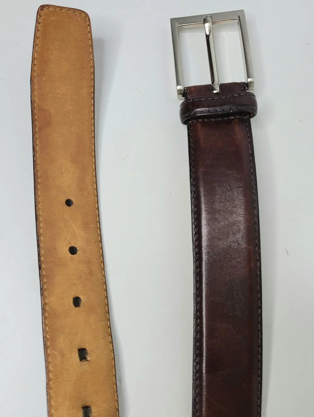 Magnanni Made In Spain Distressed Genuine Leather Belt