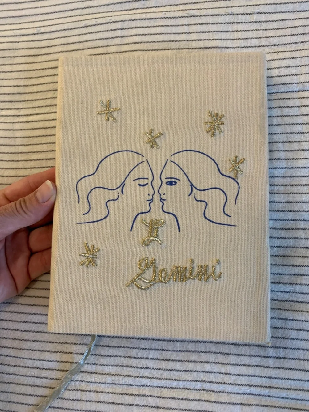 URBAN OUTFITTERS Zodiac Embroidered Journal