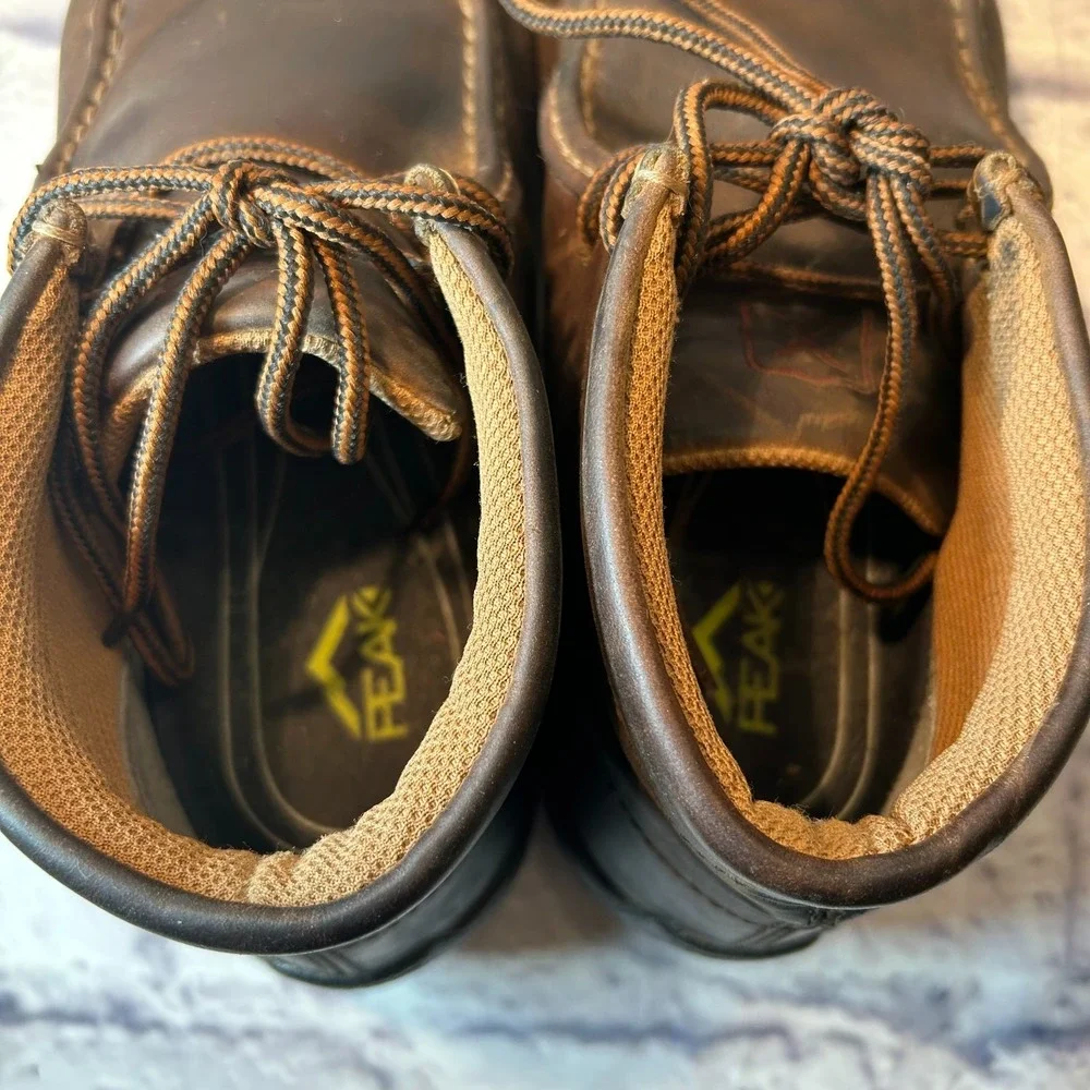 Twisted X Men's Work Steel Toe Chukka Driving Moc Boots 8.5 M Brown Leather