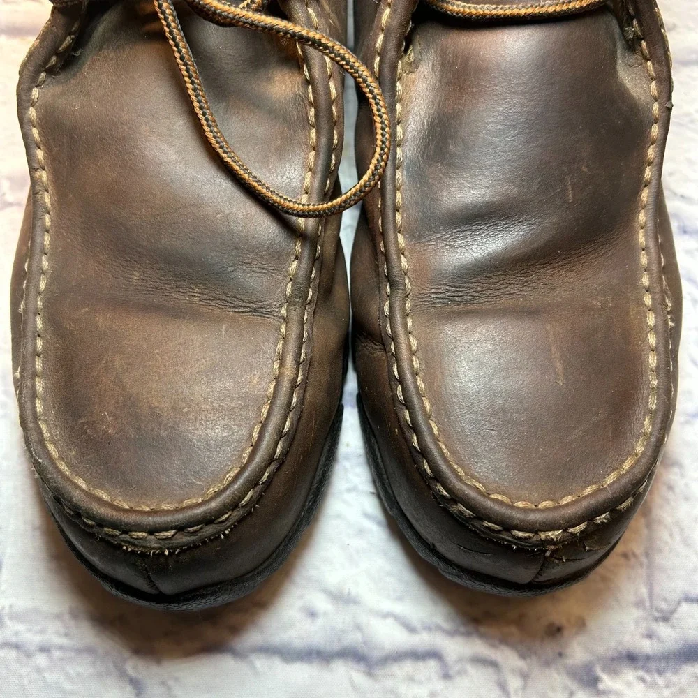 Twisted X Men's Work Steel Toe Chukka Driving Moc Boots 8.5 M Brown Leather