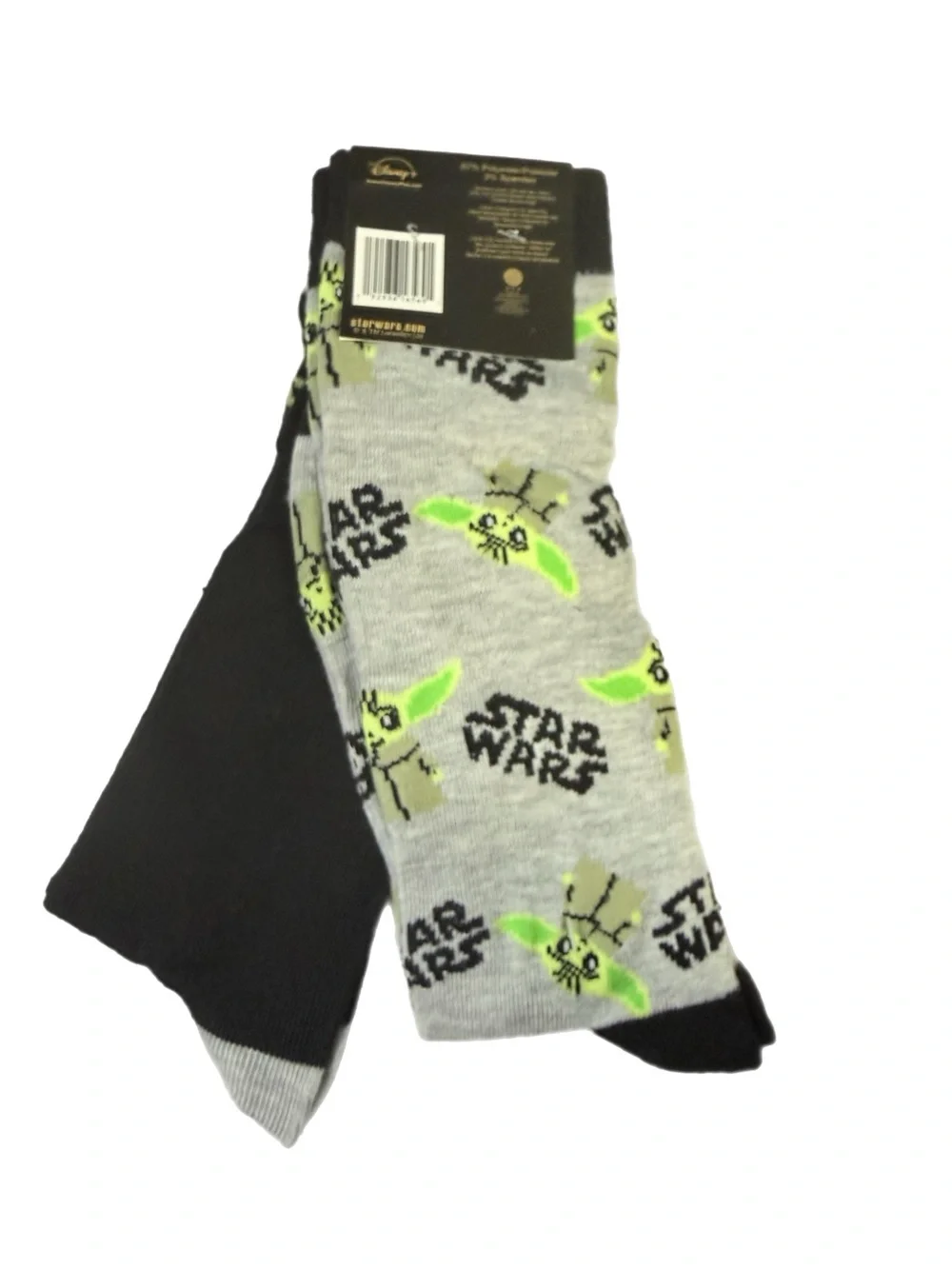 Star Wars Mandalorian Grogu Baby Yoda Unknown Species Socks 2 Pair NWT