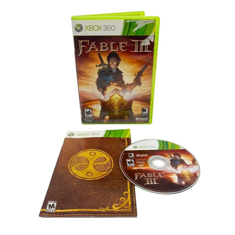 Xbox 360 Fable III NTSC CIB Complete In Box Video Game