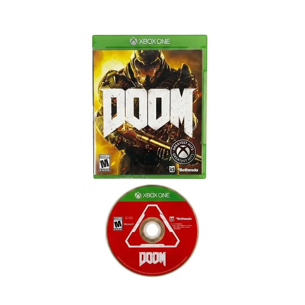 Xbox One Doom Greatest Hits CIB Complete In Box Video Game