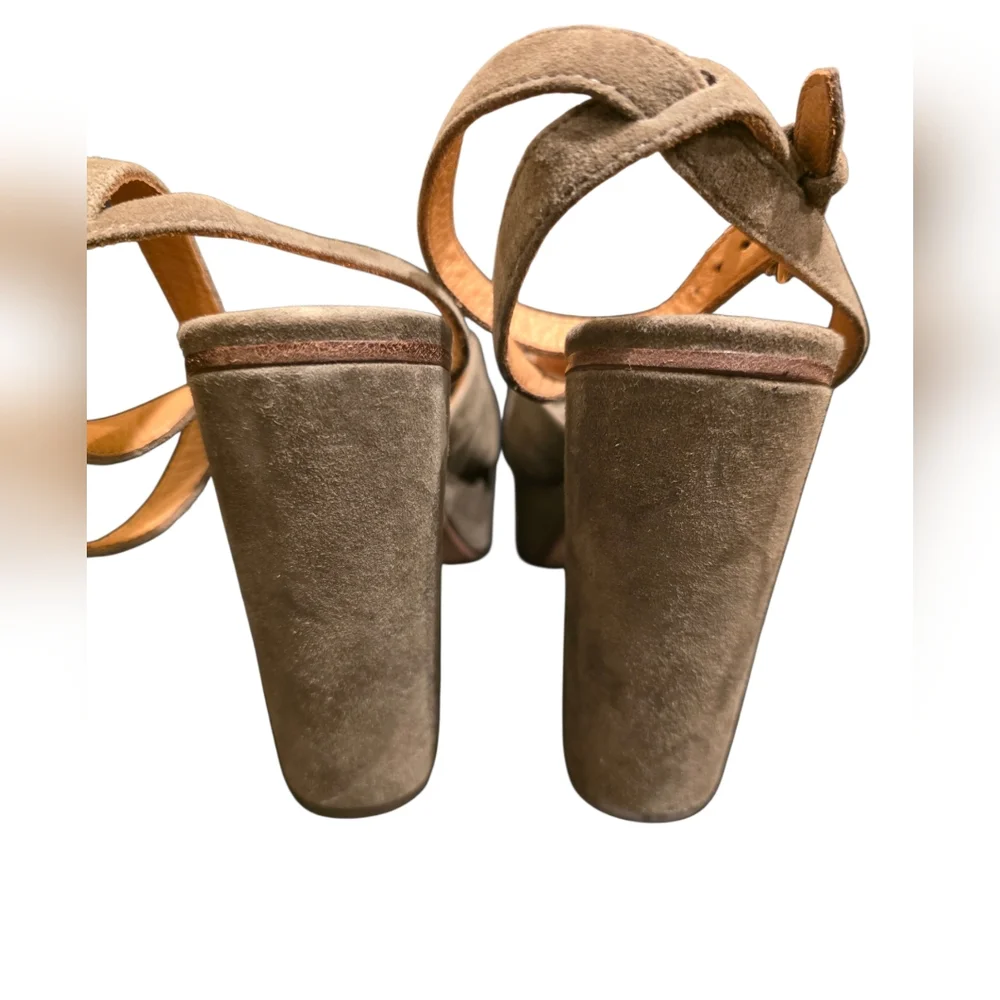 Coach suede platform