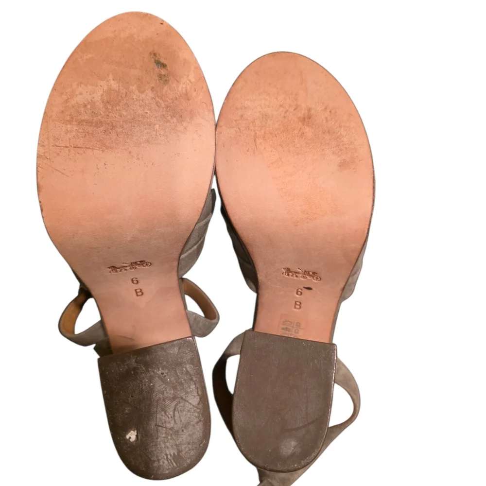 Coach suede platform