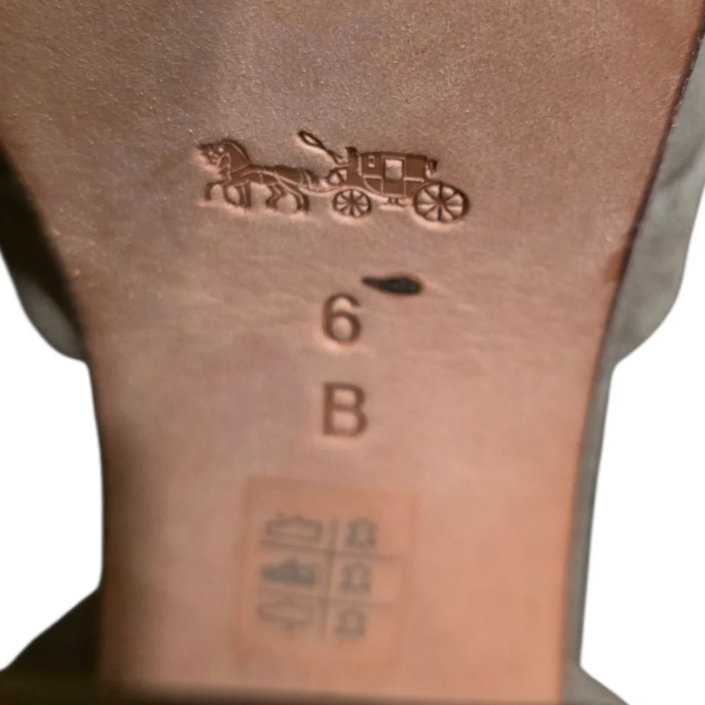 Coach suede platform