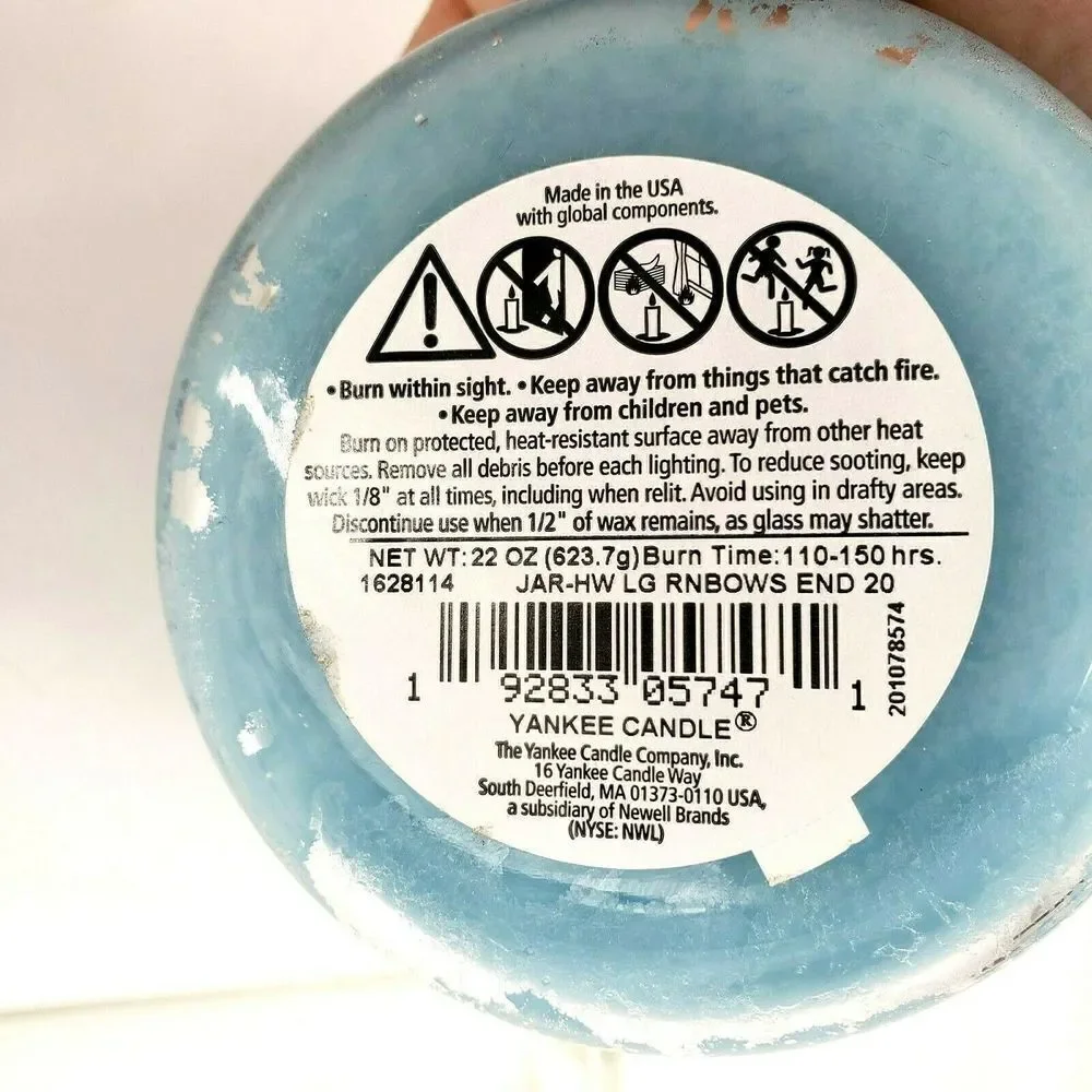 Yankee Candle RAINBOW'S END Candle‎ 50 Anniversary