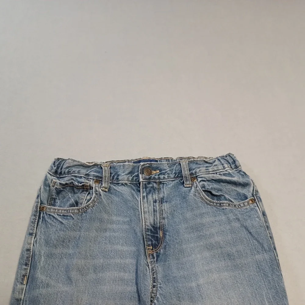 Old Navy Boys Didley Bootcut Jeans Light‎ Wash Adjustable Waist Size 18 Regular