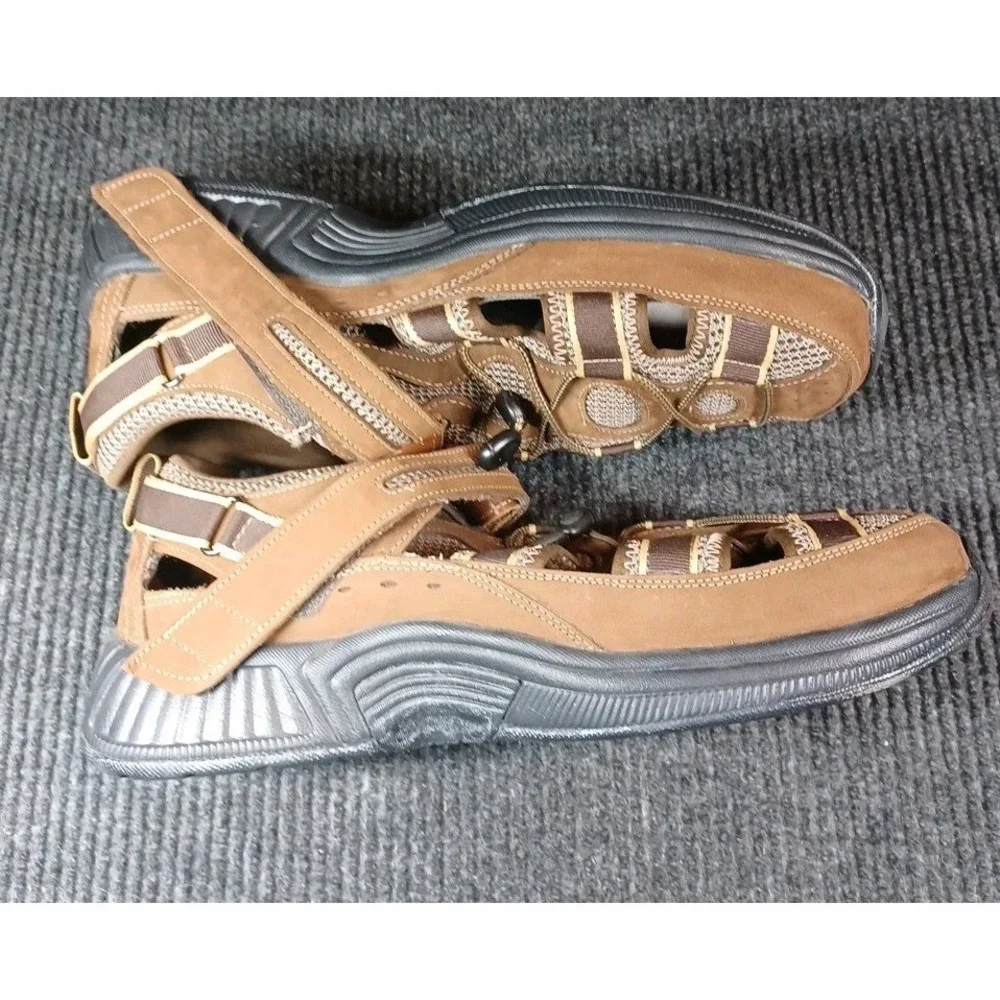 Orthofeet‎ Biofit 573 Leather Orthopedic Walking Sandles Men's Sz. 13 X-Wide