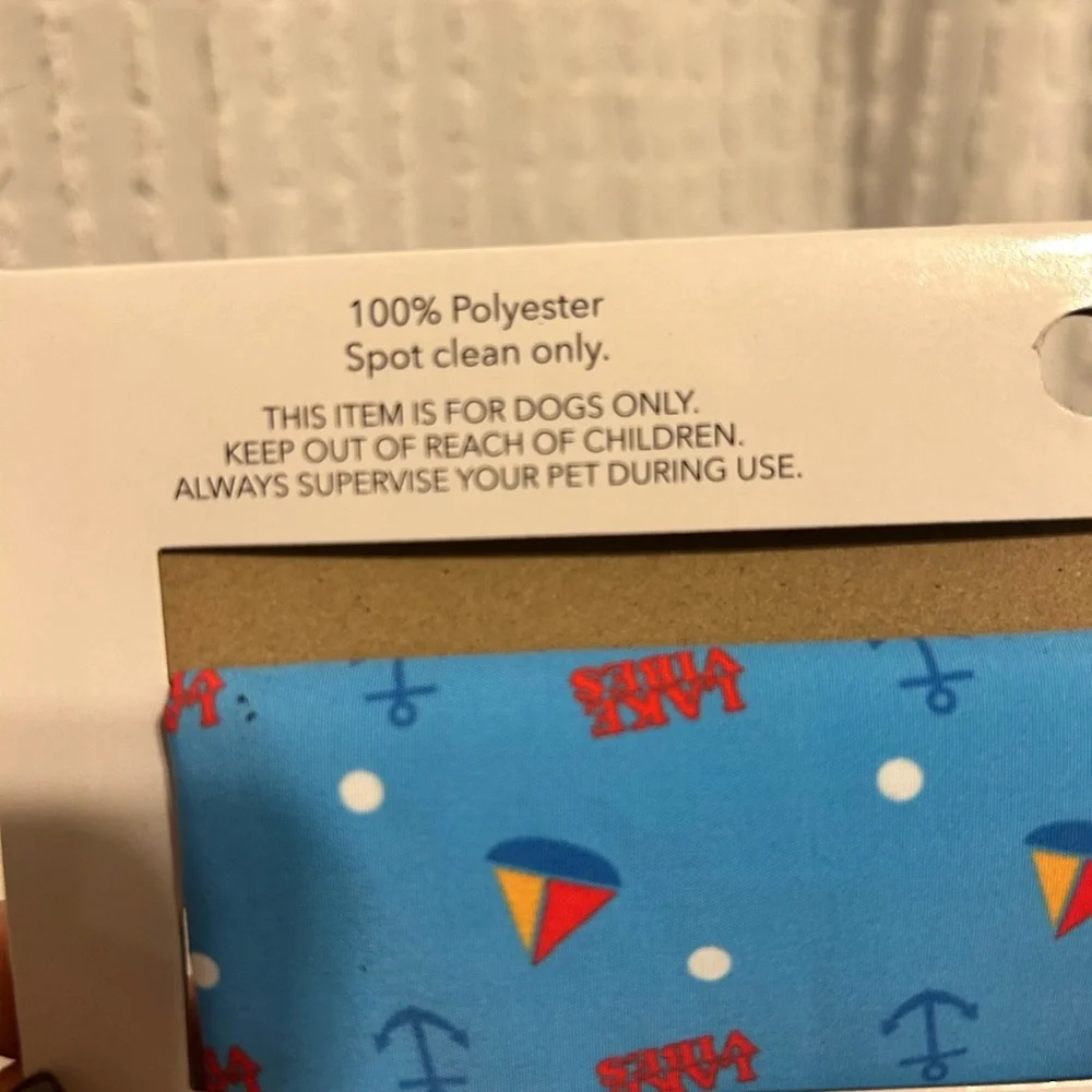 Blue Pet Bandana with‎ Nautical Print