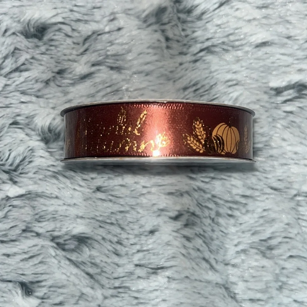10 spools of Fall Pattern/Colors Ribbon Set