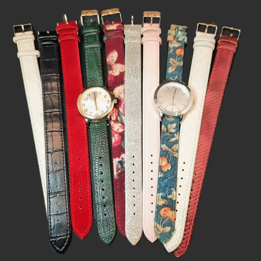 Mixit Interchangeable Watches Set of Two Womens Gold Silver Tone New Batteries
