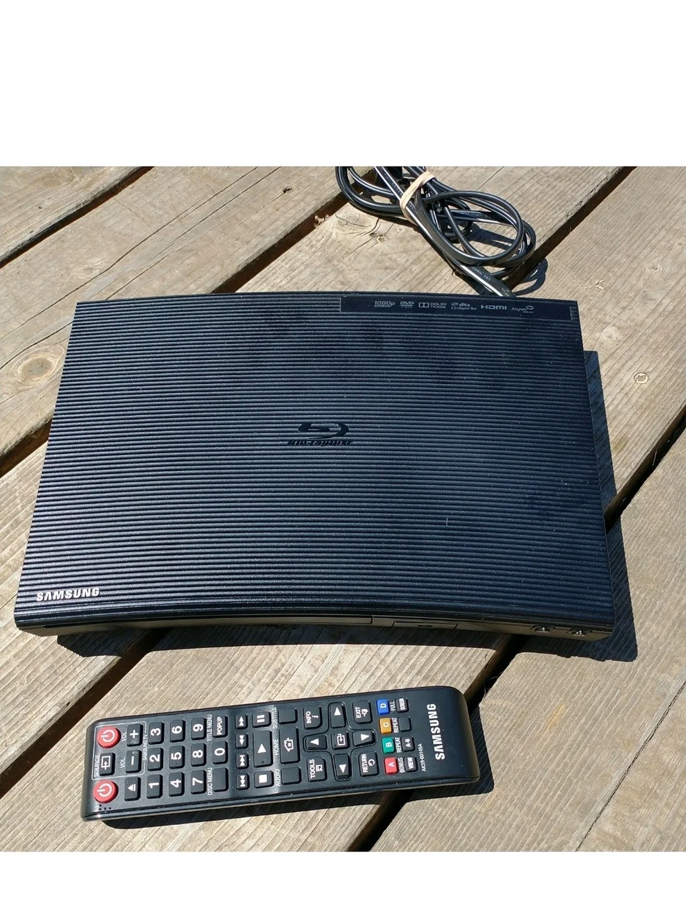 Samsung BD-J5100 Blu-ray Disc DVD Player 1080p Full HD HDMI Streaming Black