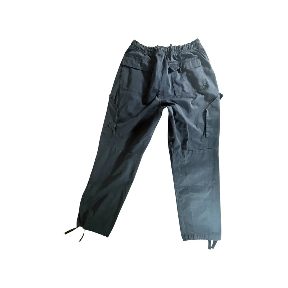 Jordan Cargo Pants Adult Large Black Flight Stretch Drawstring Mens
