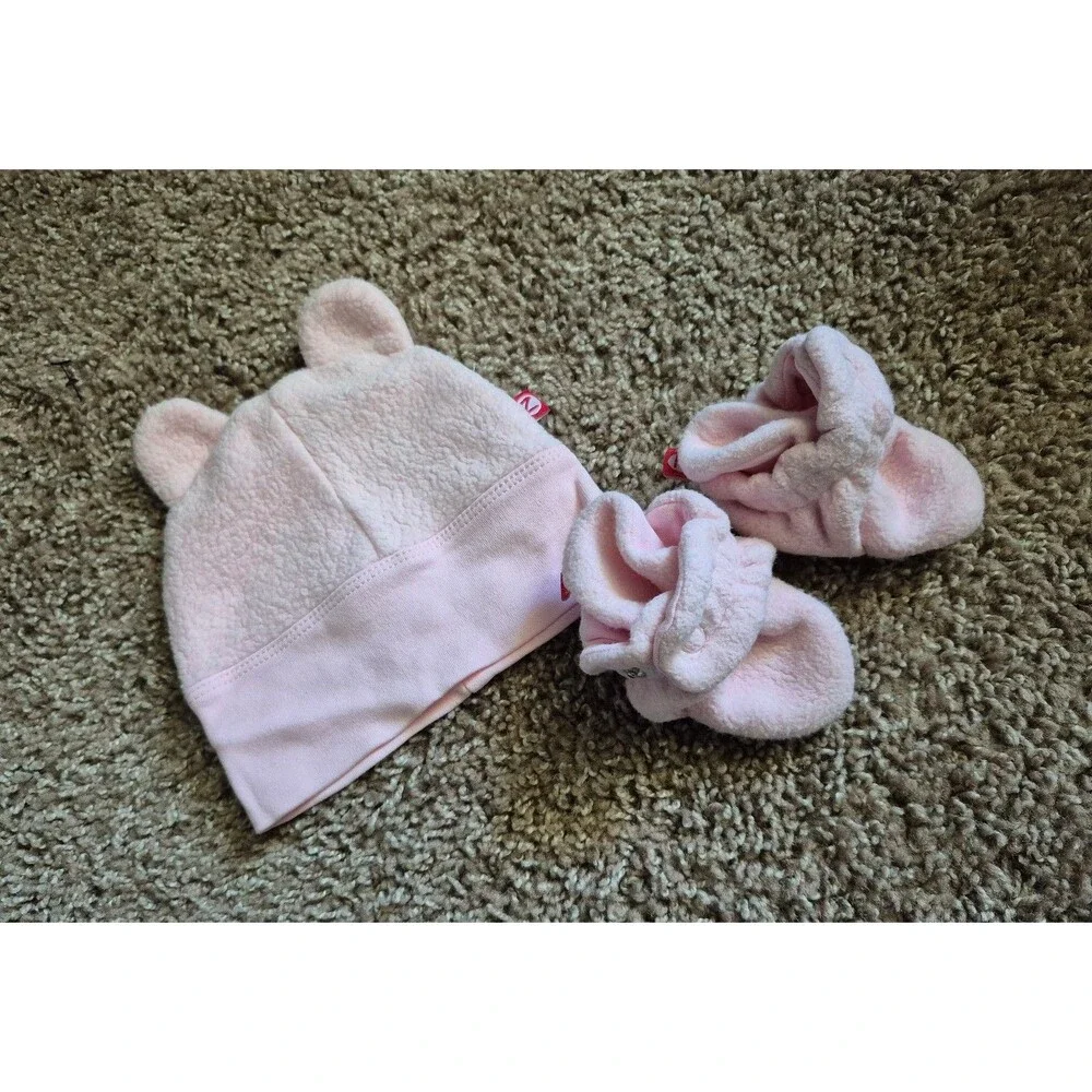 zutano slippers and hat set size 3 months