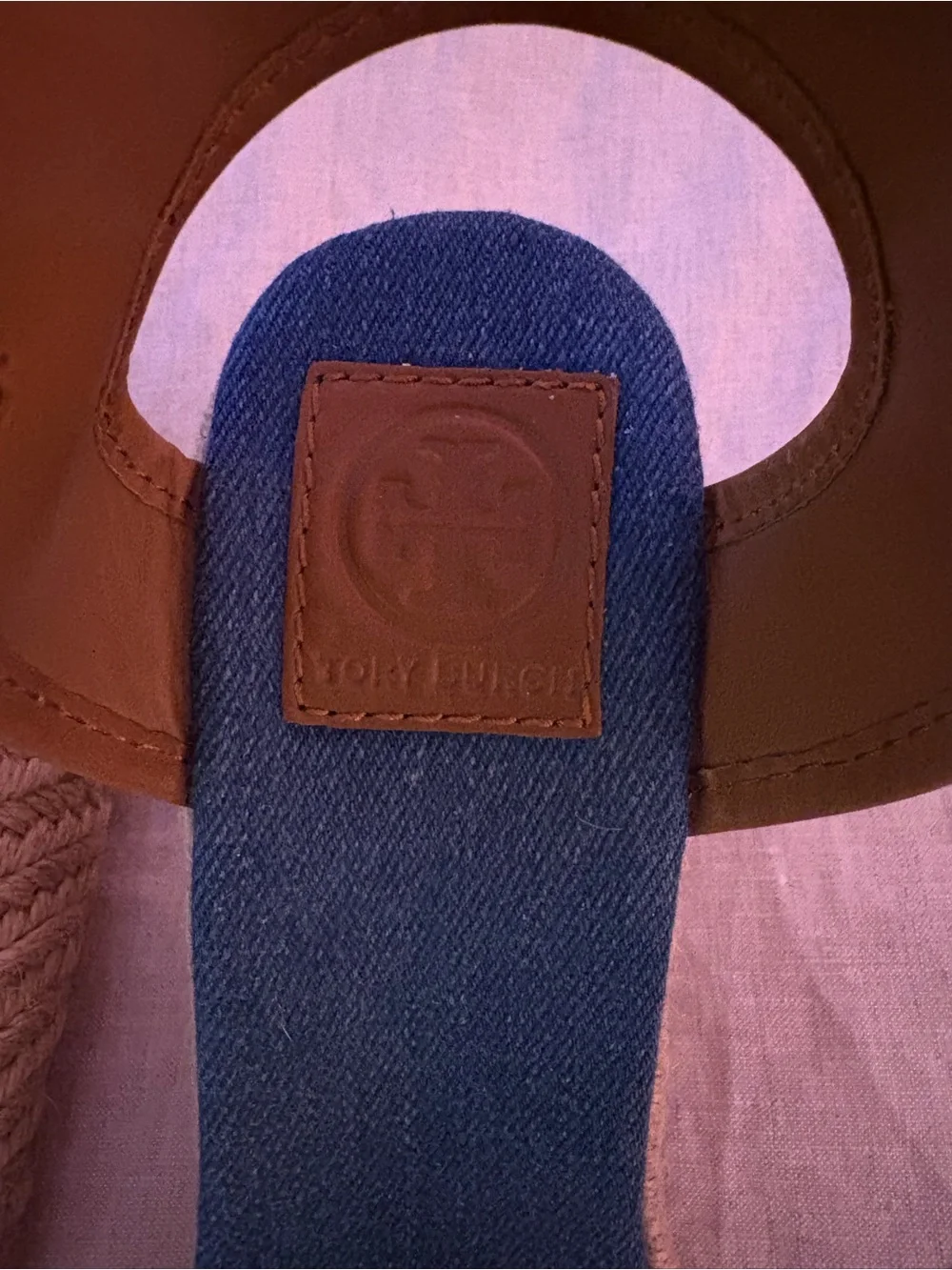 Tory Burch navy denim