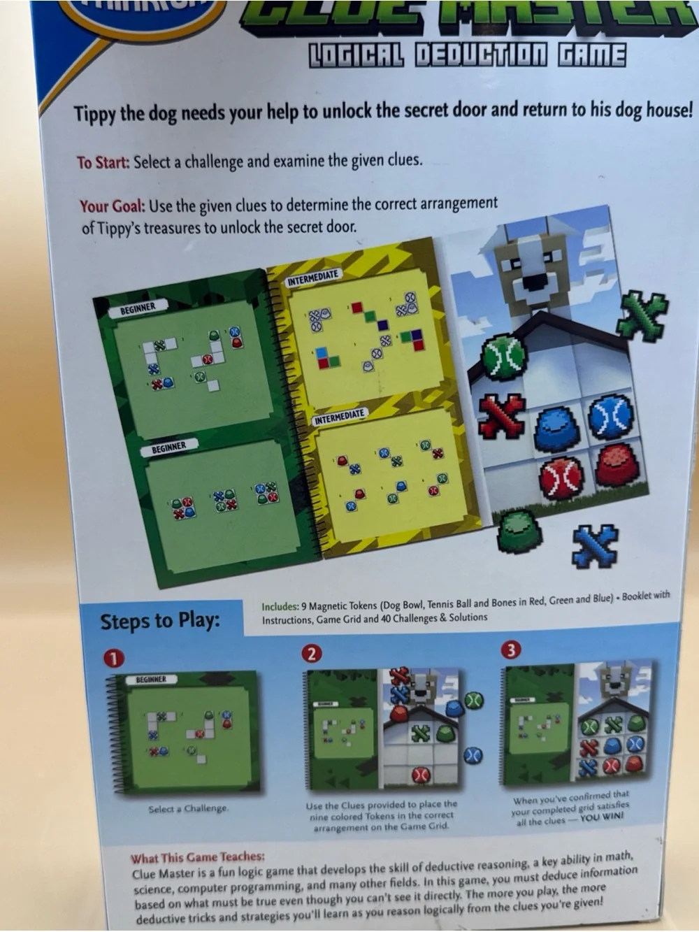 Thinkfun Clue Master Logical Deduction Game Reasoning 40 Challenges NEW