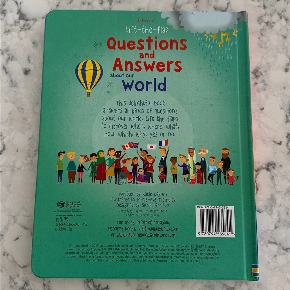Usborne Lift the Flap Questions and Answers Book Set of 3
