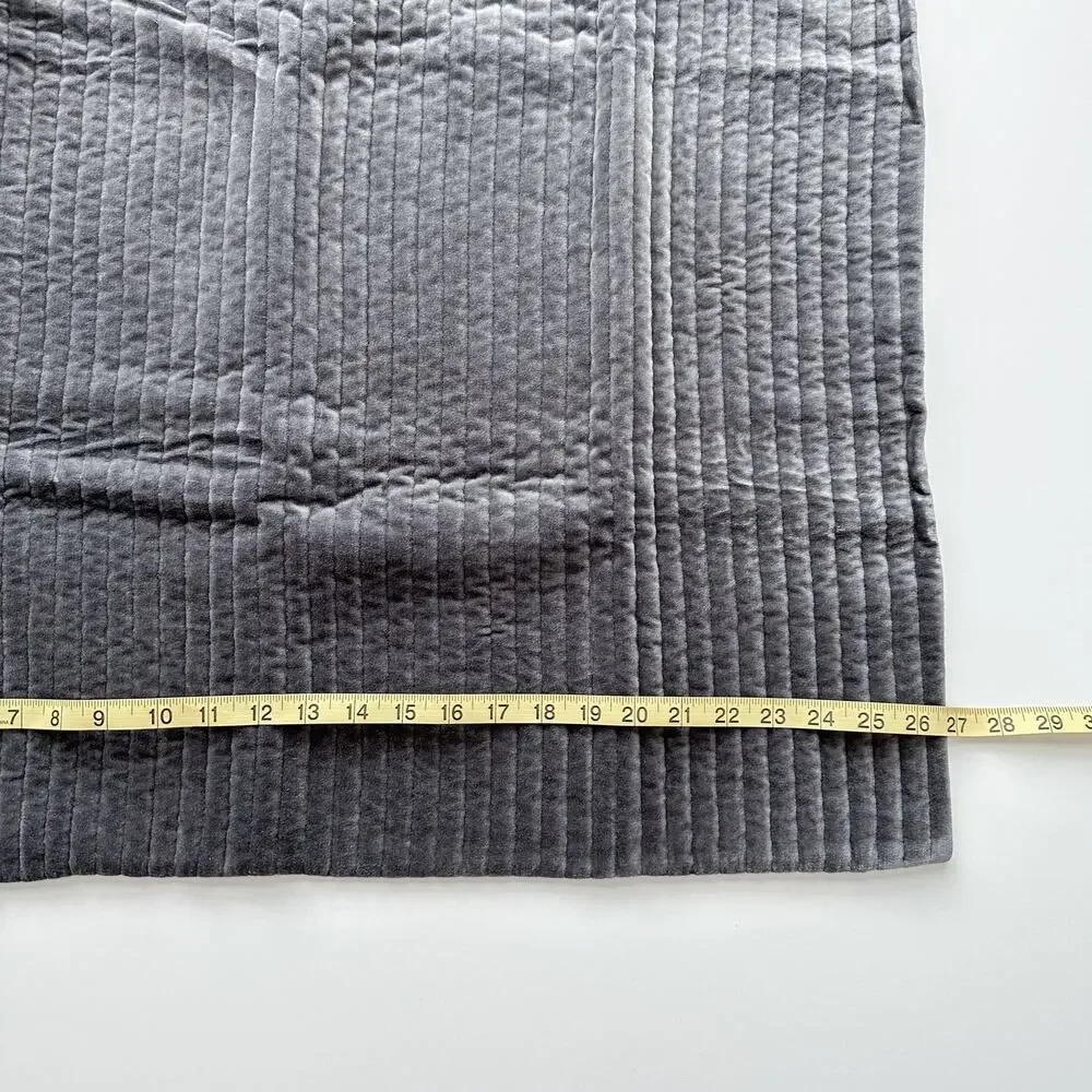 Restoration Hardware Tate Velvet Channel Euro Sham