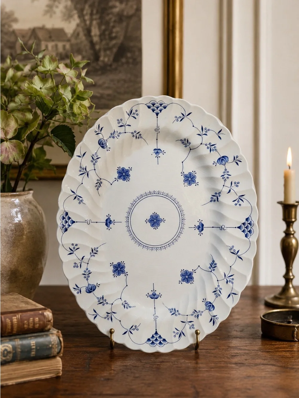 Vintage Finlandia 14” Oval Serving Platter  by MYOTT STAFFORDSHIRE