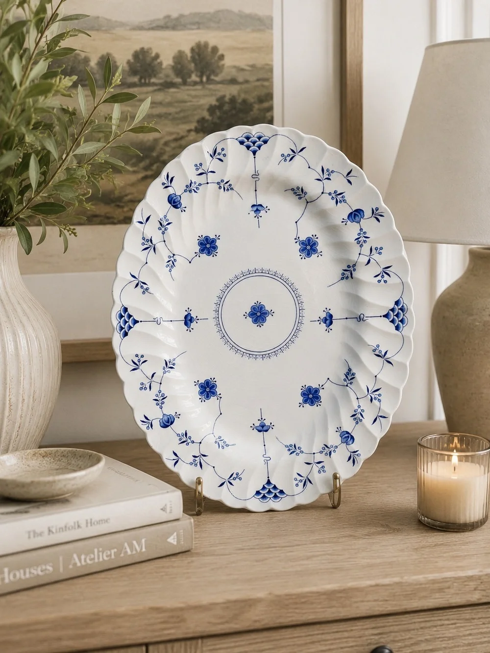 Myott Staffordshire elegant blue
