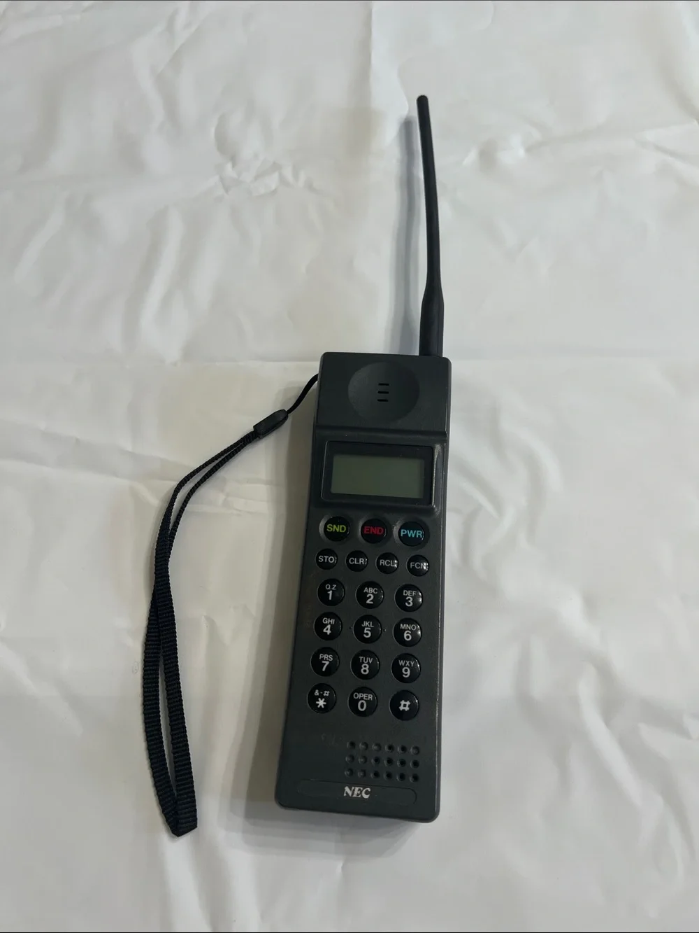 Vintage 1990’s NEC Mobile Phone with Antenna - Classic Cellular Handset