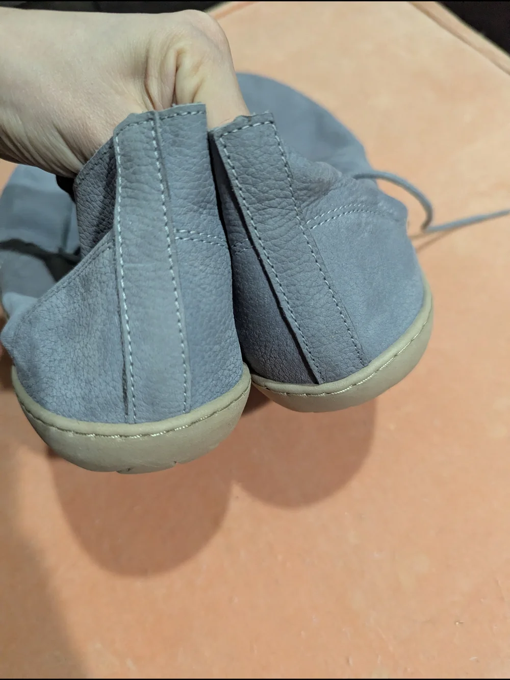 Groundies grey leather