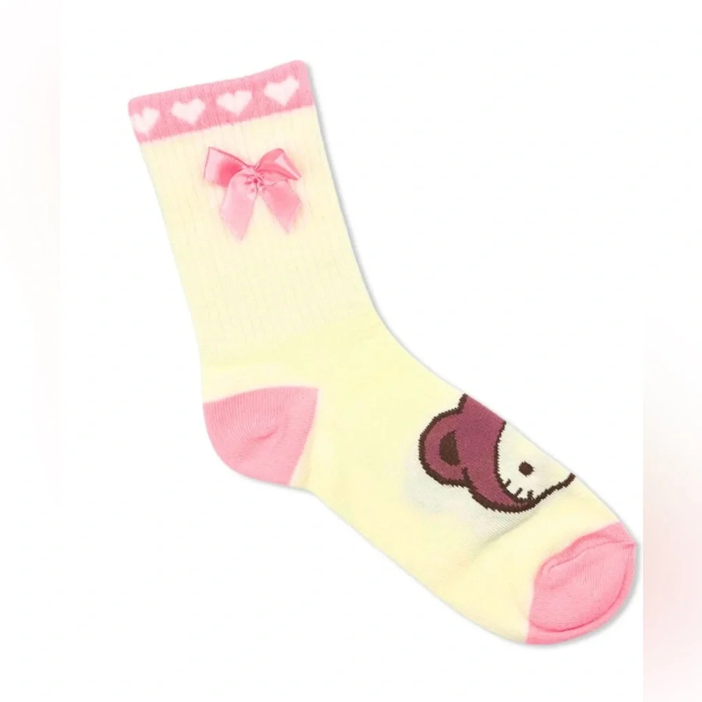 🔴 3/$12 Women’s Hello Kitty & Friends Mid‎ Crew Socks 2 Pack Size 4-10