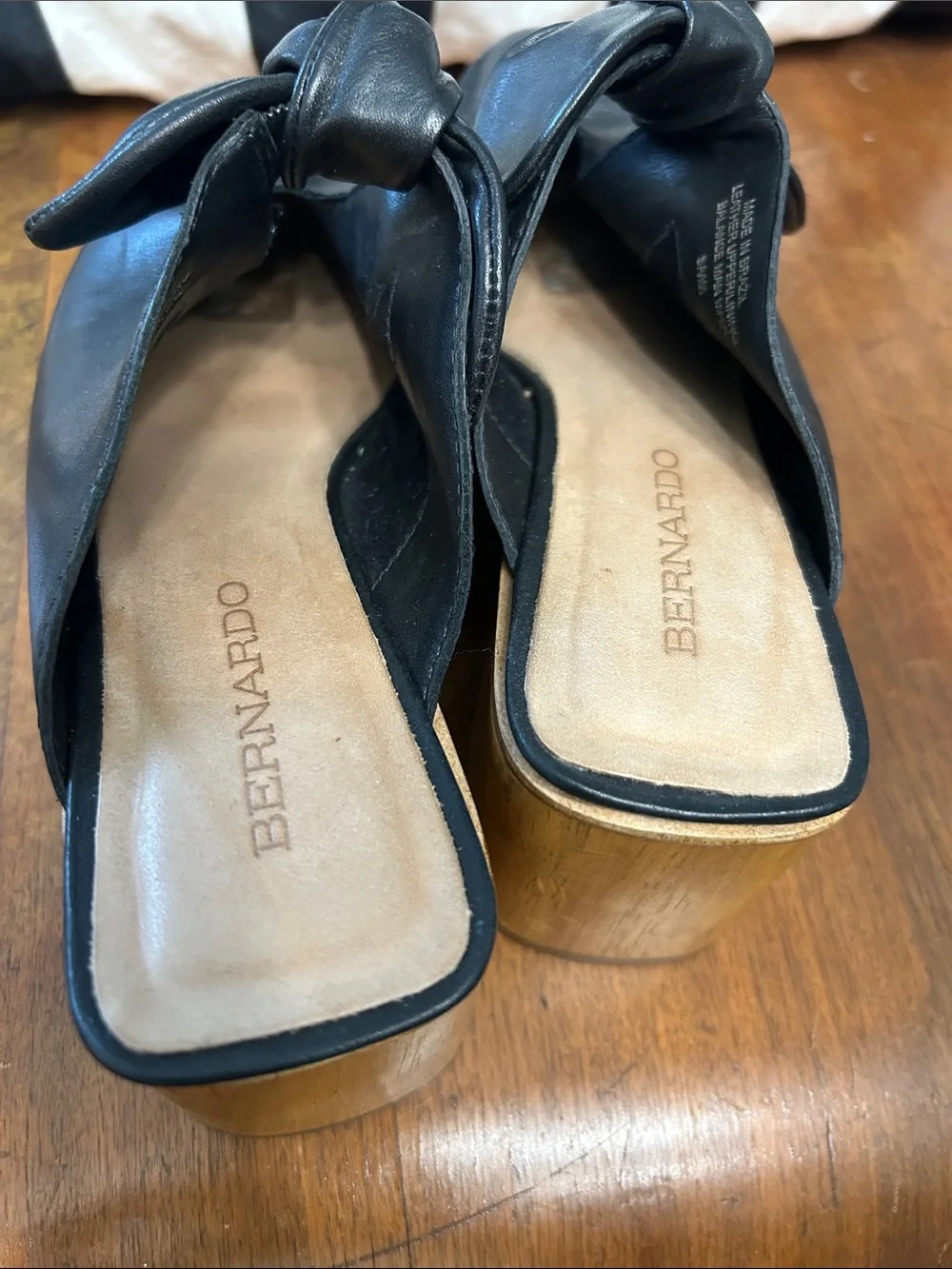 Bernardo black leather
