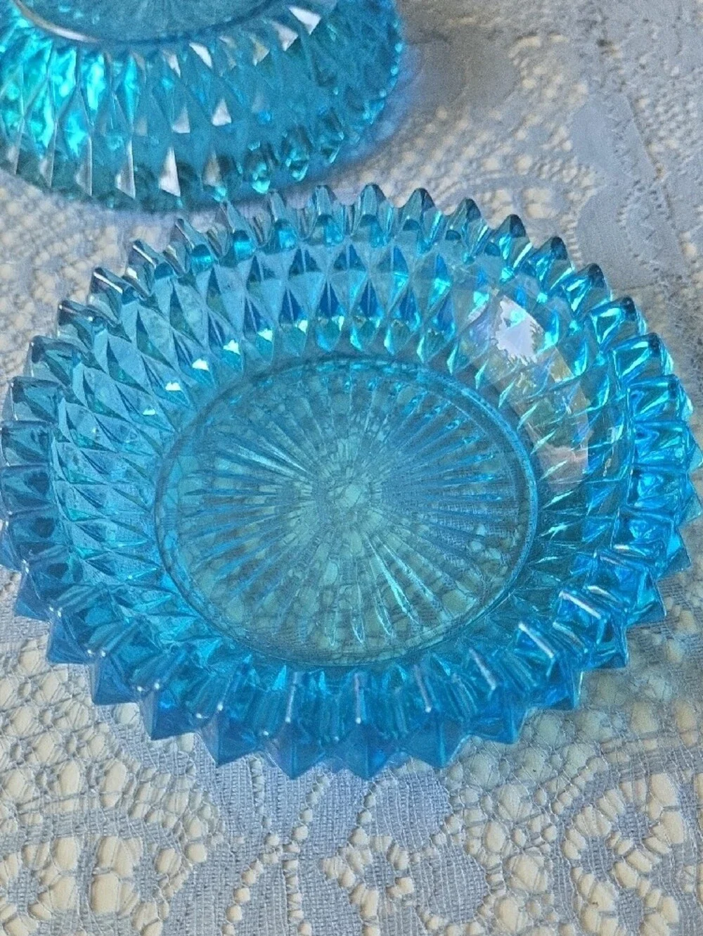 Indiana Glass bright blue