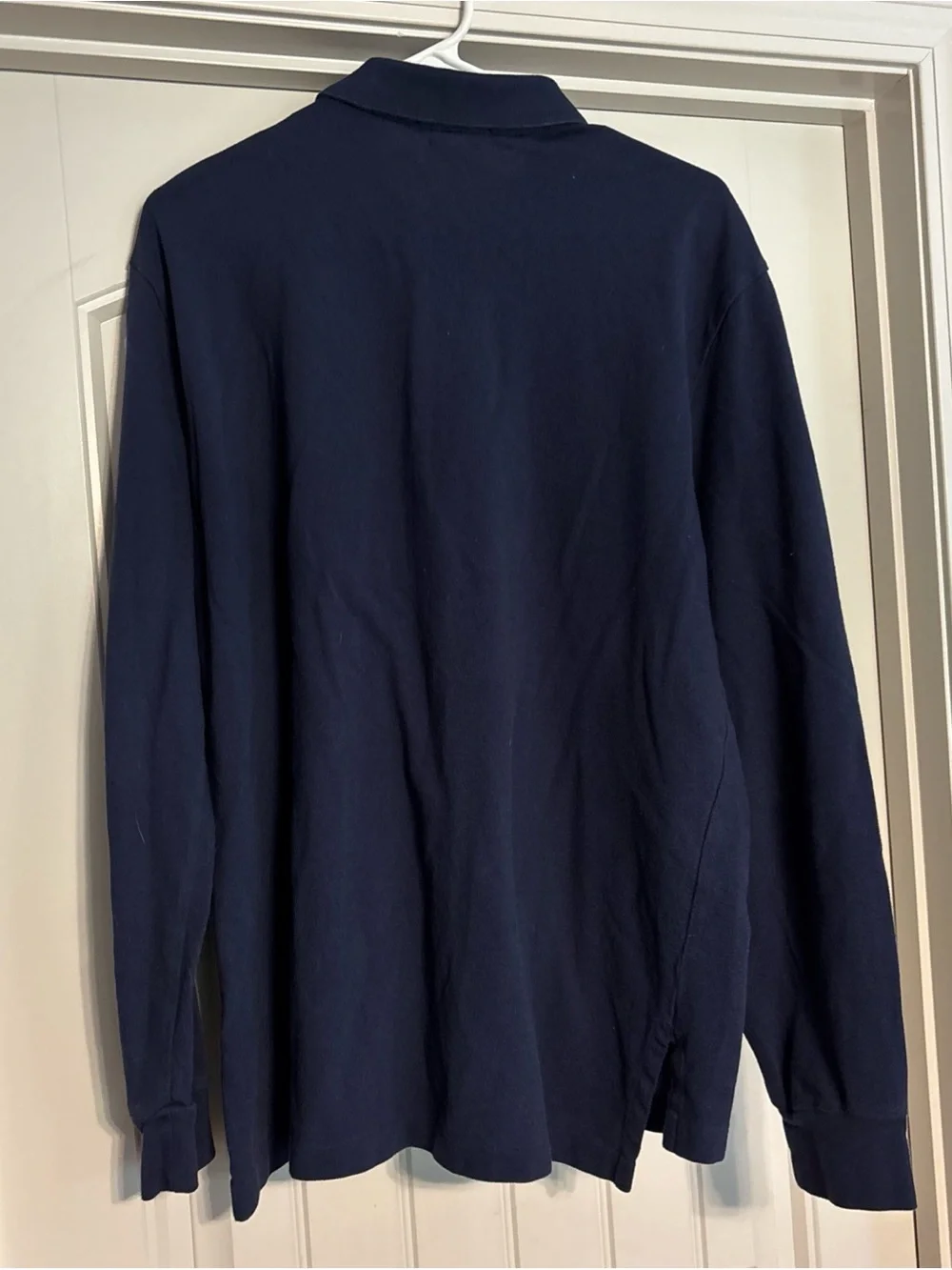 Ralph Lauren Long-Sleeve Navy Polo with Red Pony