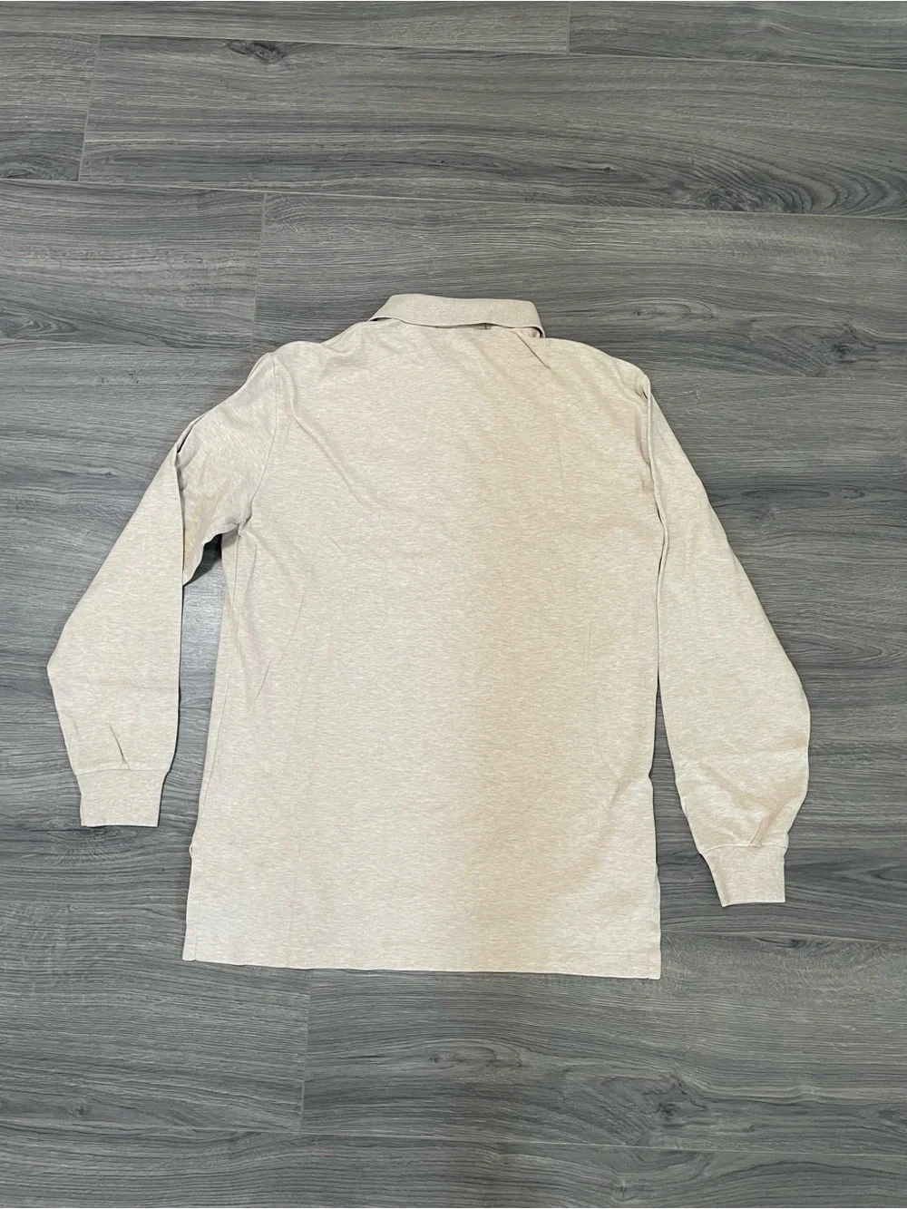 Polo Ralph Lauren Long Sleeve Polo Shirt Men’s Size Small S Cream Cotton