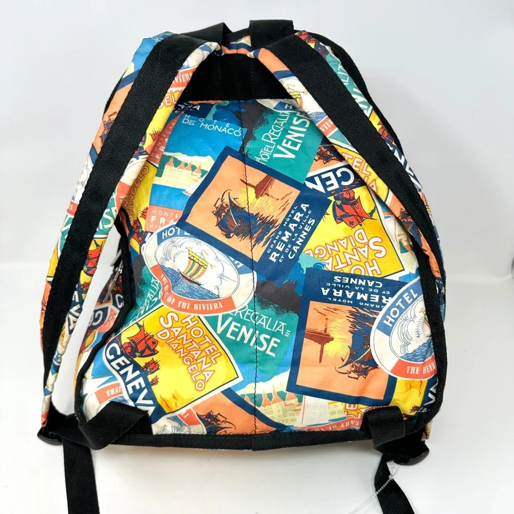 Lesportsac Travels Postcard‎ Print Backpack