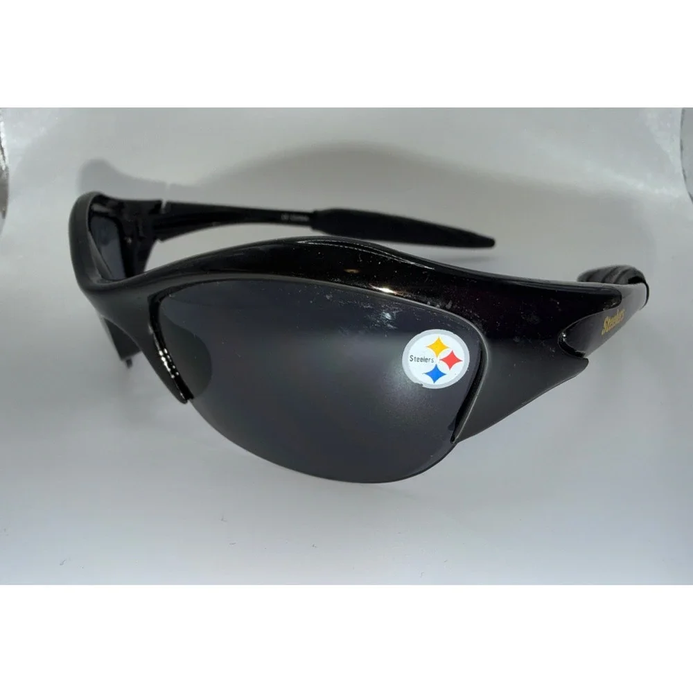Pittsburgh Steelers NFL Black Wrap Sunglasses- Football Team Spirit- Game Time!