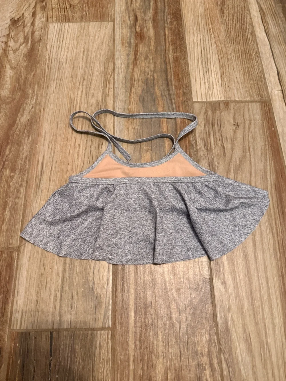 Kortni Jeane Mini Gray Swing Swim Top