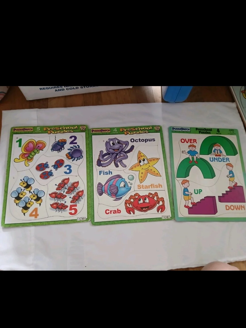 Pumpkin Patch Preschool Puzzles - Sea Creatures & Counting (Green)