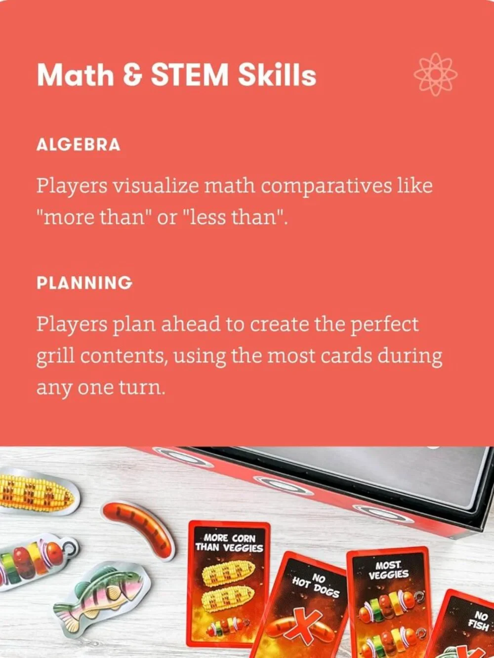 Engaging BBQ Algebra Game for Kids 8-12 | Fun Math Learning for 2-5 Players
