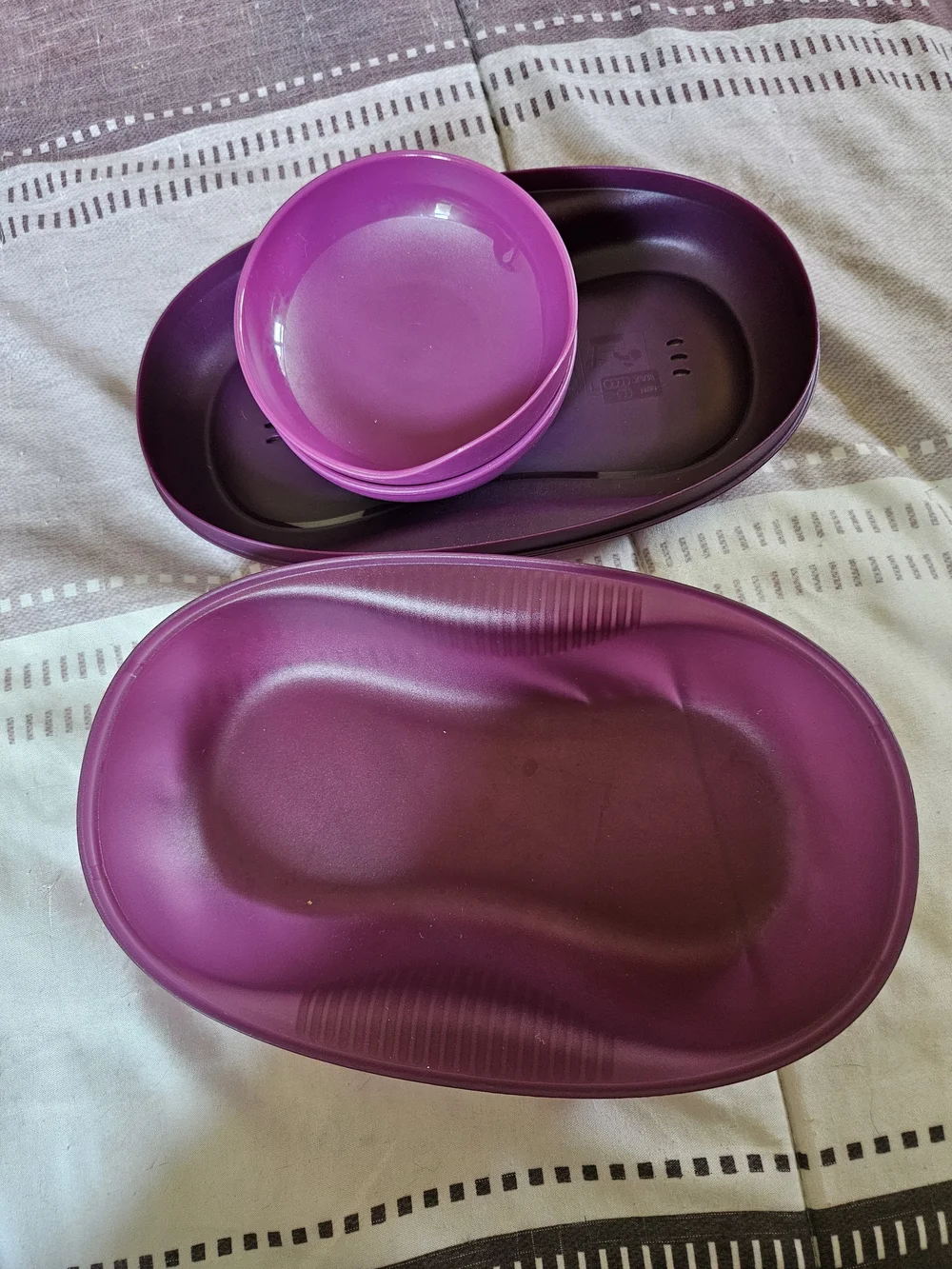 Tupperware bright purple