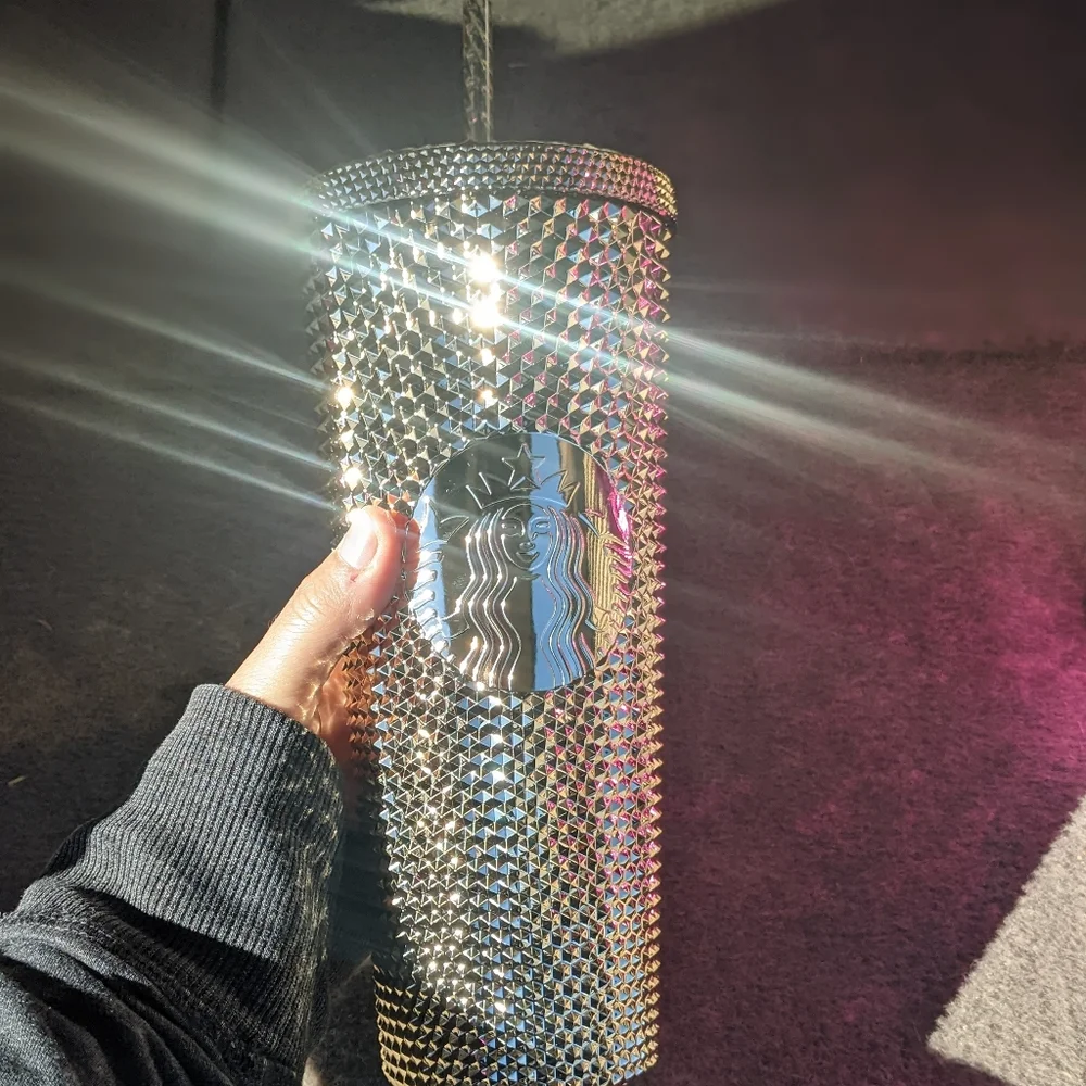 Starbucks Gold Studded Tumbler with Straw