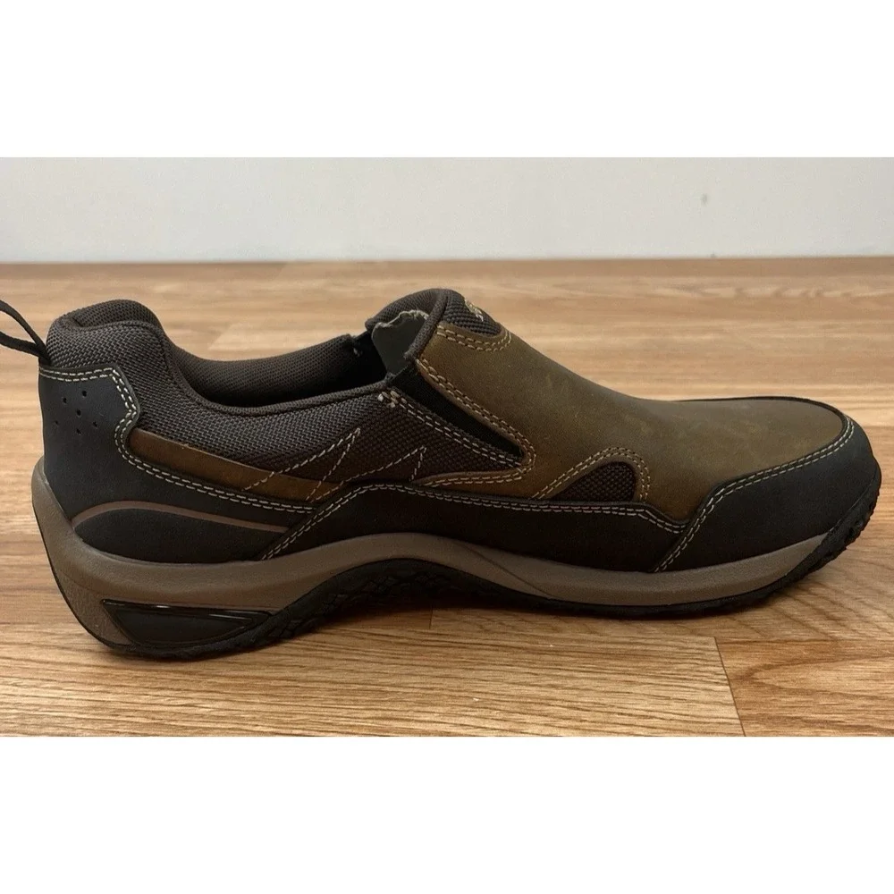 Dunham Cloud Plus Slip on Waterproof Hiking Shoes Brown Men's 10.5 EE NEW