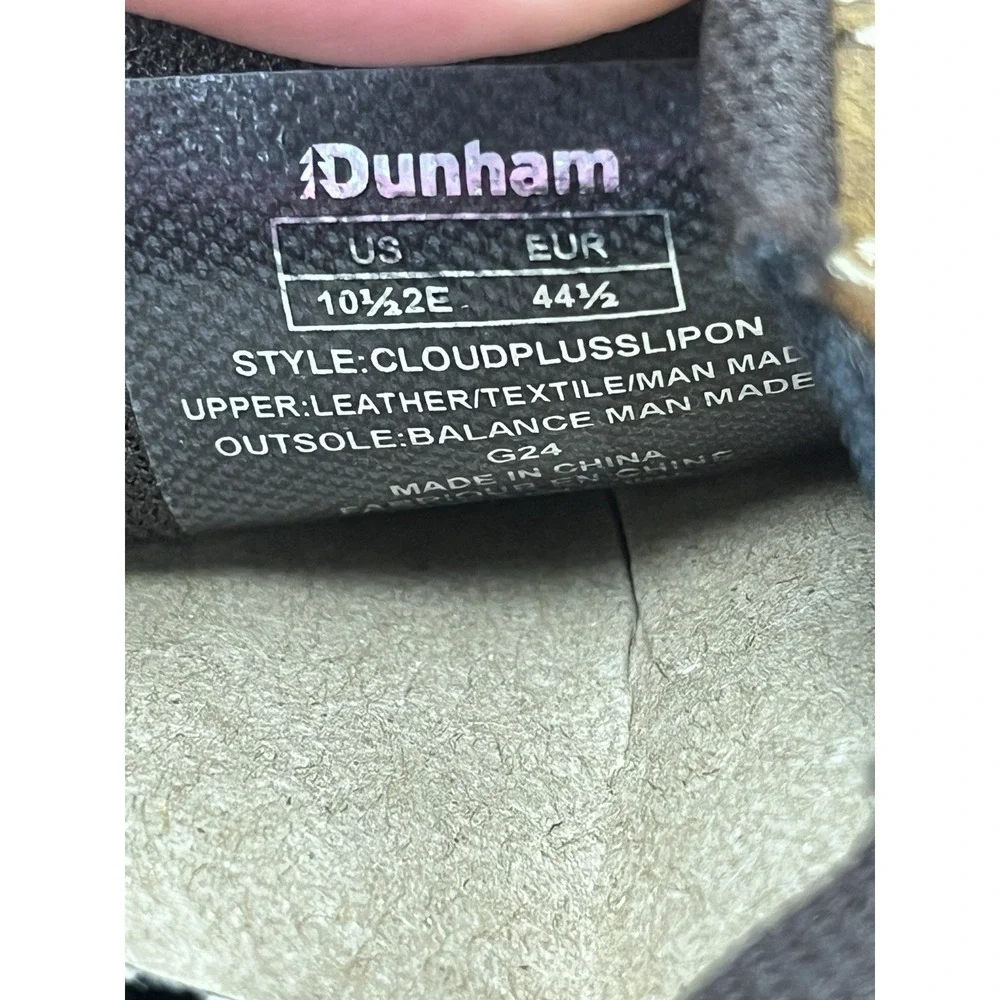 Dunham Cloud Plus Slip on Waterproof Hiking Shoes Brown Men's 10.5 EE NEW