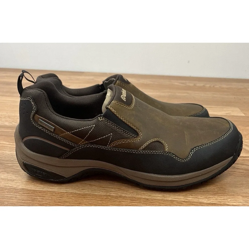 Dunham Cloud Plus Slip on Waterproof Hiking Shoes Brown Men's 10.5 EE NEW