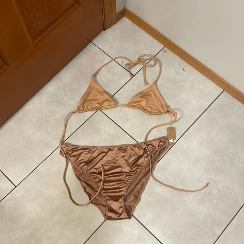 NWT Skims Nude Bikini top and Desert clay bikini bottoms