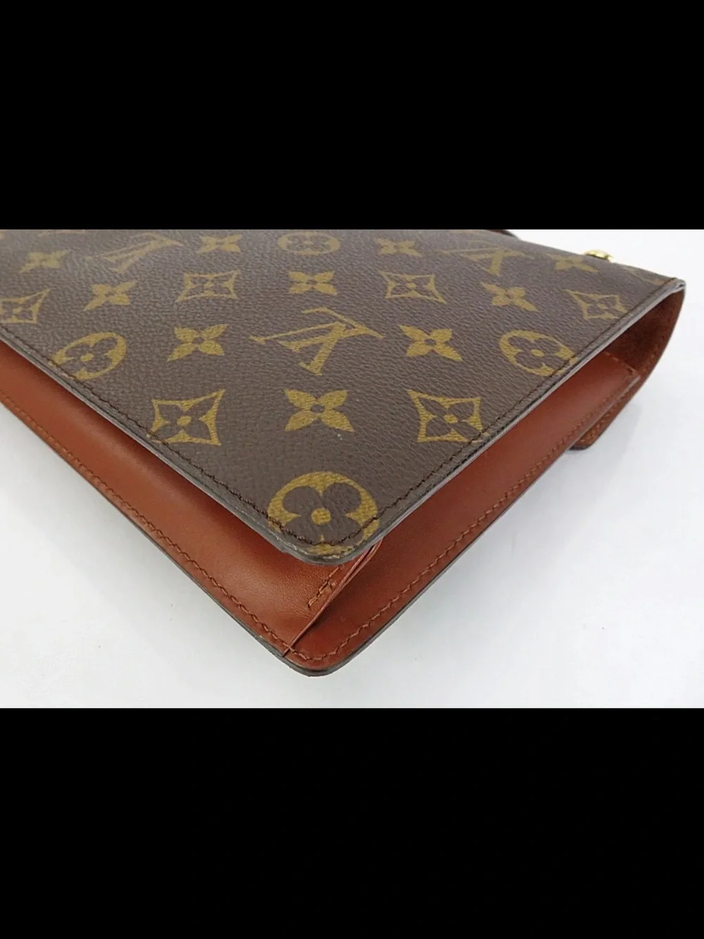 Louis Vuitton Monogram Top Handle Satchel in Brown and Tan